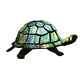 L10592 Tortoise Tiffany Style Stained Glass Accent Table Lamp Night Light For