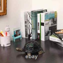 L10592 Tortoise Tiffany Style Stained Glass Accent Table Lamp Night Light for