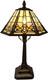 L10791 Mission Style Table Lamp Tiffany Stained Glass Night Light With Hexagonal