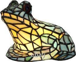 L10829 Frog Table Lamp Tiffany Style Stained Glass Accent Night Light for Home D