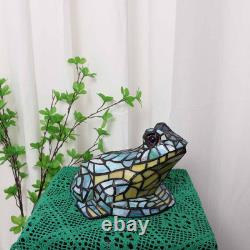 L10829 Frog Table Lamp Tiffany Style Stained Glass Accent Night Light for Home D