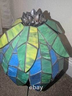 LIMITED EDITION 1500 RARE Donald Duck/Jose Carioca Tiffany Stained Glass Lamp
