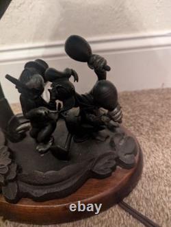 LIMITED EDITION 1500 RARE Donald Duck/Jose Carioca Tiffany Stained Glass Lamp
