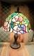 Lovely! Vintage Tiffany Floral Leaded Stained Glass Lamp Exc Cond