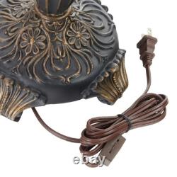Lamp Tiffany Style Cabochon Glamorous Glass Stained Table Accent Light Colorful