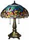 Lamp Tiffany Style Stained Glass Table Dragonfly Accent Nightstand End Table