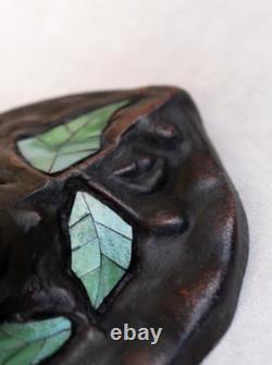 Large Tiffany Style Grape Tree Table Lamp Stained Glass Art Nouveau Lamp Birds