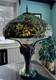 Large Tiffany Style Vintage Stained Glass Table Lamp With Tiffany Style Base