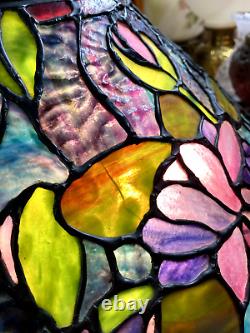 Lilly Pad Stained Glass Tiffany Lamp Museum Quality Reproduction 22 Tall