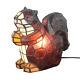 Lovely Tiffany Stained Glass Squirrel Table Lamps Lampshade Night Lighting Gift