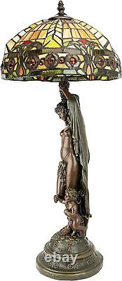 Lucina, Goddess of Light Stained Glass Lamp