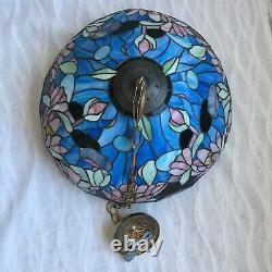 MINT COND 20 Tiffany Style Lamp Shade Stained Glass Design Victorian Theme VTG