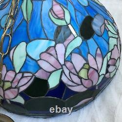 MINT COND 20 Tiffany Style Lamp Shade Stained Glass Design Victorian Theme VTG