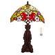 Mooview Tiffany Lamp Stained Glass Bedside Lamp For Bedroom 22'' Tal