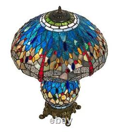 Meyda Lighting 25 High Tiffany Hanginghead Dragonfly Table Lamp