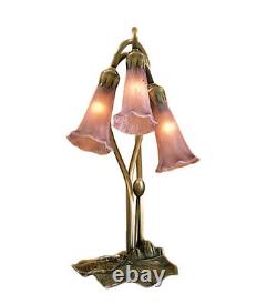 Meyda Tiffany 13863 Stained Glass / Tiffany Desk Lamp Lavender