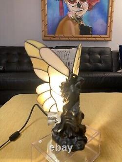 Meyda Tiffany 50429 Butterfly Fairy Stained Glass / Tiffany Tiffany Glass Lamp