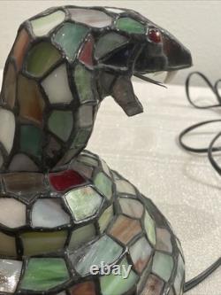 Meyda Tiffany Cobra Stained glass Lamp
