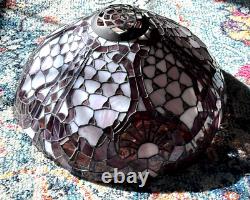 Meyda Tiffany Stained Glass Lamp Shade Purple & Lavender 2 Matched Shades Avail