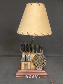 Millers Mill Vitreville Collection Lamp Stained Glass Music Box Bill Job 1995
