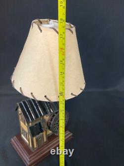 Millers Mill Vitreville Collection Lamp Stained Glass Music Box Bill Job 1995