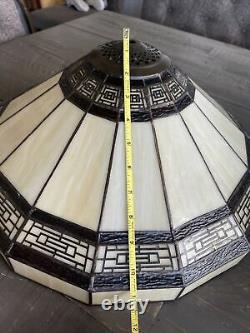 Mission Style Stained Glass Hanging Table Lamp Shade BS3