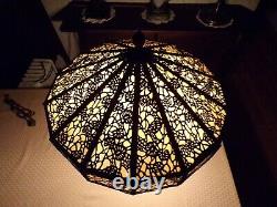 Mission art craft stained slag glass lamp handel tiffany duffner kimberly