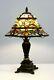New! Handcrafted Stained Glass Tiffany Style Table Lamp 18h X 12w (1201)