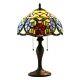 New! Handcrafted Stained Glass Tiffany Style Table Lamp 19h X 12w (1227)