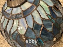 NEW Lamp Green Blue Stained Glass Dragonfly Tiffany Style Bedside Table Lamp