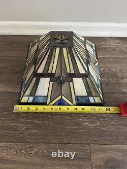 NEW Tiffany Style Stained Glass Floor Lamp, 69 Tall, 14 Wide, Multi (DCFU1601)
