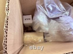 NEW VTG Dale Tiffany tulip dragonfly lamp 21 tall 8x6base green bronze finish