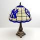 Ny Yankees Tiffany Style Stained Glass Table Lamp 20 Tall Vintage 2003 Ny Read