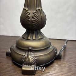 NY Yankees Tiffany Style Stained Glass Table Lamp 20 Tall Vintage 2003 NY Read