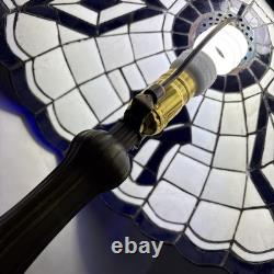 NY Yankees Tiffany Style Stained Glass Table Lamp 20 Tall Vintage 2003 NY Read