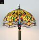 New Arrival Jt Tiffany Stained Glass 16 Inch Dragonfly Style Floor Lamp Art