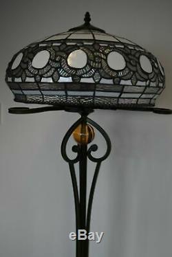 New TIFFANY Floor Lamp Antique Style Hand crafted 16 shade Lamp Bed/Living Room