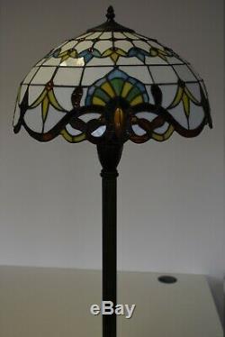 New Tiffany Style Stained Glass Floor Lamp Beautiful Shade for Home Decoration