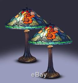 New Tiffany Style Water Lily lamp set Stained Glass Tiffany style lighting