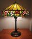 Nice Leaded Slag Stained Glass Floral Lamp By Wilkinson Handel Tiffany Era