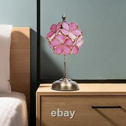 Nordic Petal Table Lamp Stained Glass Eye Protection Fashion Bar Bedroom Light