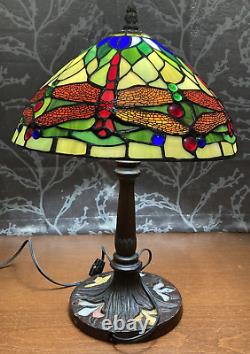 Nouveau Dragonfly Stained Glass Tiffany Style Art Lamp 18