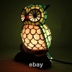 Owl Tiffany Corded Tiffany Lamp Lamps Home Lighting Night Light Children's Gift