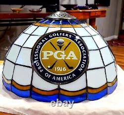 PGA Emblem Stained Glass Lamp Shade Extremely Rare