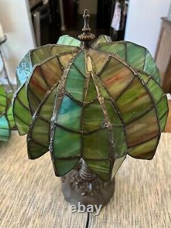 Palm Tree Tiffany Style stained glass Lamp Tropical Beach Coastal 18 Tall