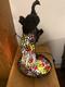 Peacock Sculpture Table Lamp Multicolor Stained Glass Beautiful