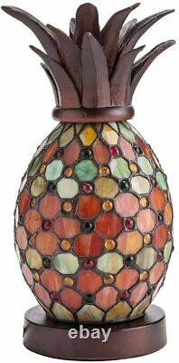 Pineapple Stained Glass Accent Lamp 12 x 6