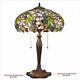 Pink Primrose Tiffany-style Stained Glass 23 Lamp
