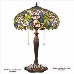 Pink Primrose Tiffany-Style Stained Glass 23 Lamp