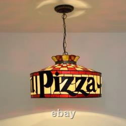 Pizza Hut Lamp Tiffany Style Retro Stained Glass Hanging Lamp